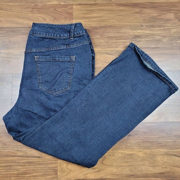 Lane Bryant Tall Genius Fit Slim Boot Cut Jeans 18 - Picture 3 of 7